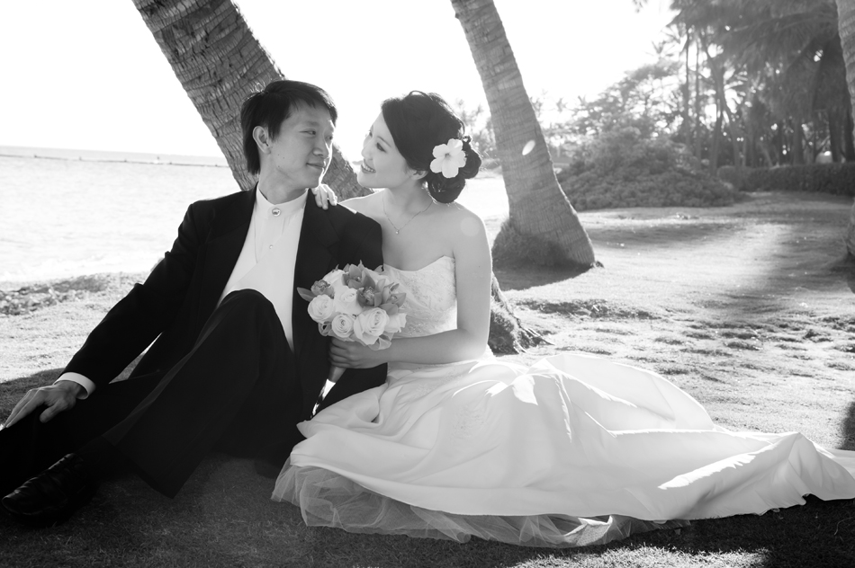 Kahala Beach Wedding near Kahala Resort