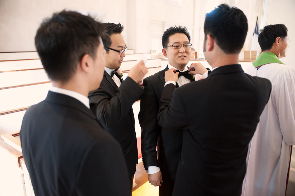 Groom before Ceremony at Central Union Church