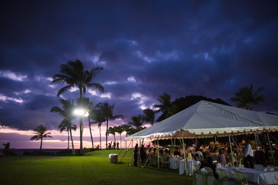 Sunset Wedding Reception Paradise Cove