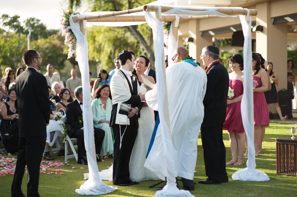 Jewish Wedding Ceremony at Waialae Country Club