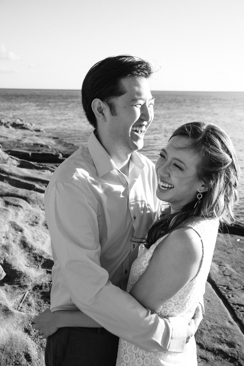 Black and White Engagement Session