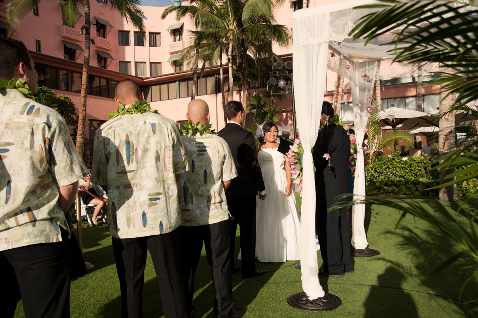 Wedding Ceremony at Royal Hawaiian Hotel