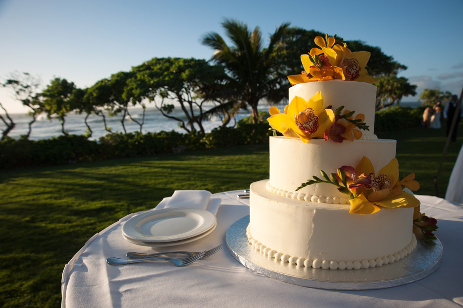 Wedding Cake at Turtle Bay Resort