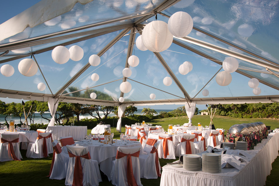 Beautiful Tented Reception at Turtle Bay