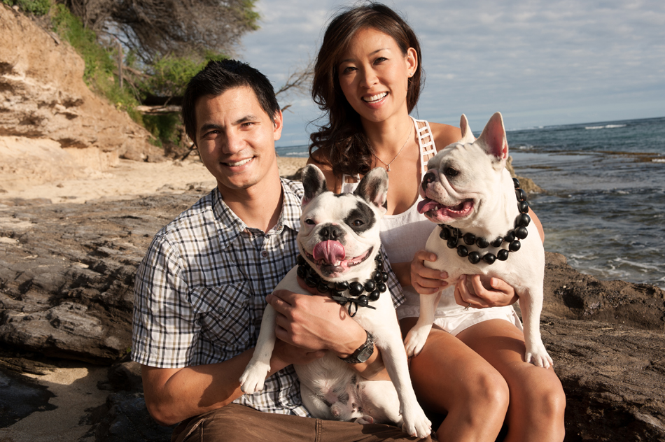 Couple and Dogs at the Beach