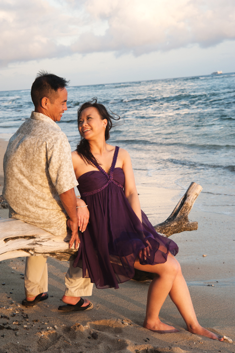 Modern Image of Couple at Beach