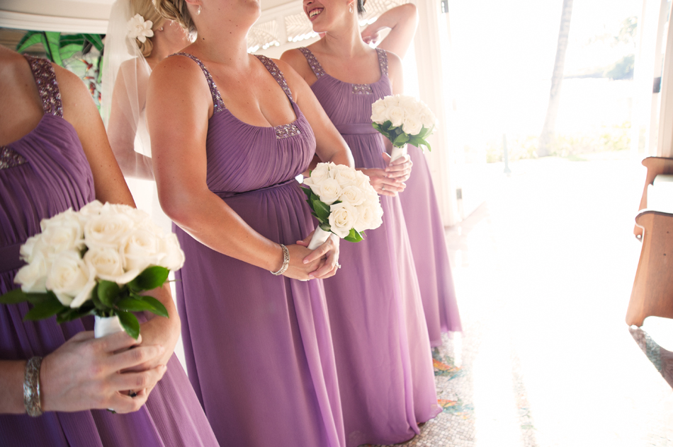 Purple Bridesmaids Dresses Hawaii