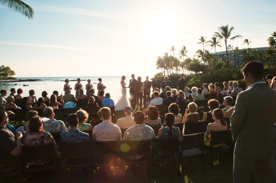Hawaiian Sunset Wedding Ceremony