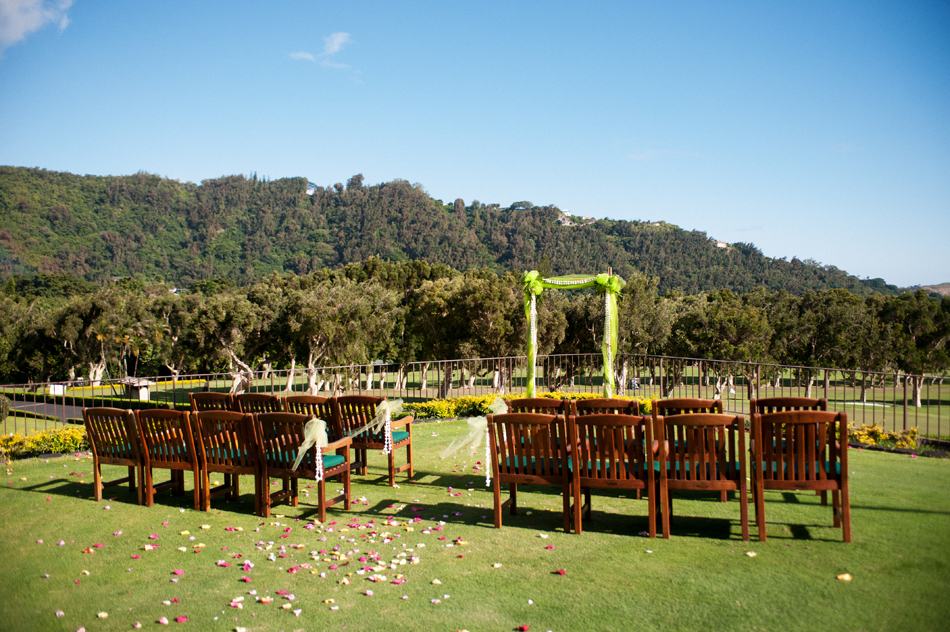 Oahu Country Club Wedding Ceremony Location