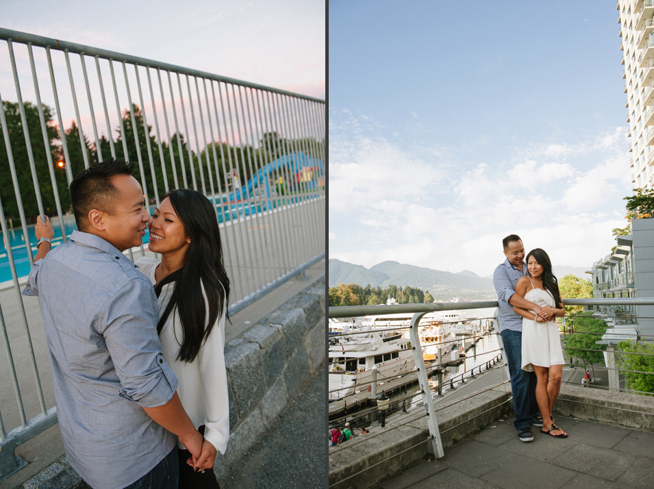 Vancouver Engagement Session Second Beach Pool