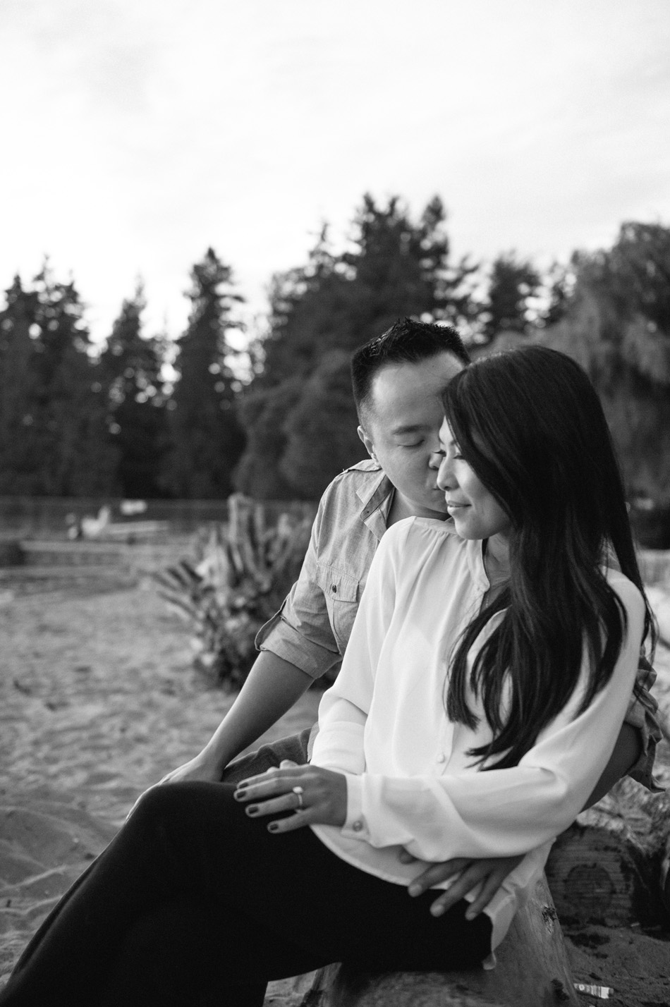 Sunset Portraits at Second Beach Stanley Park