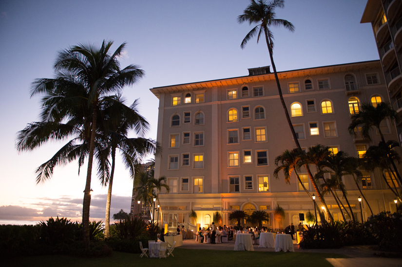 Exterior View of Moana Surfrider at Dusk