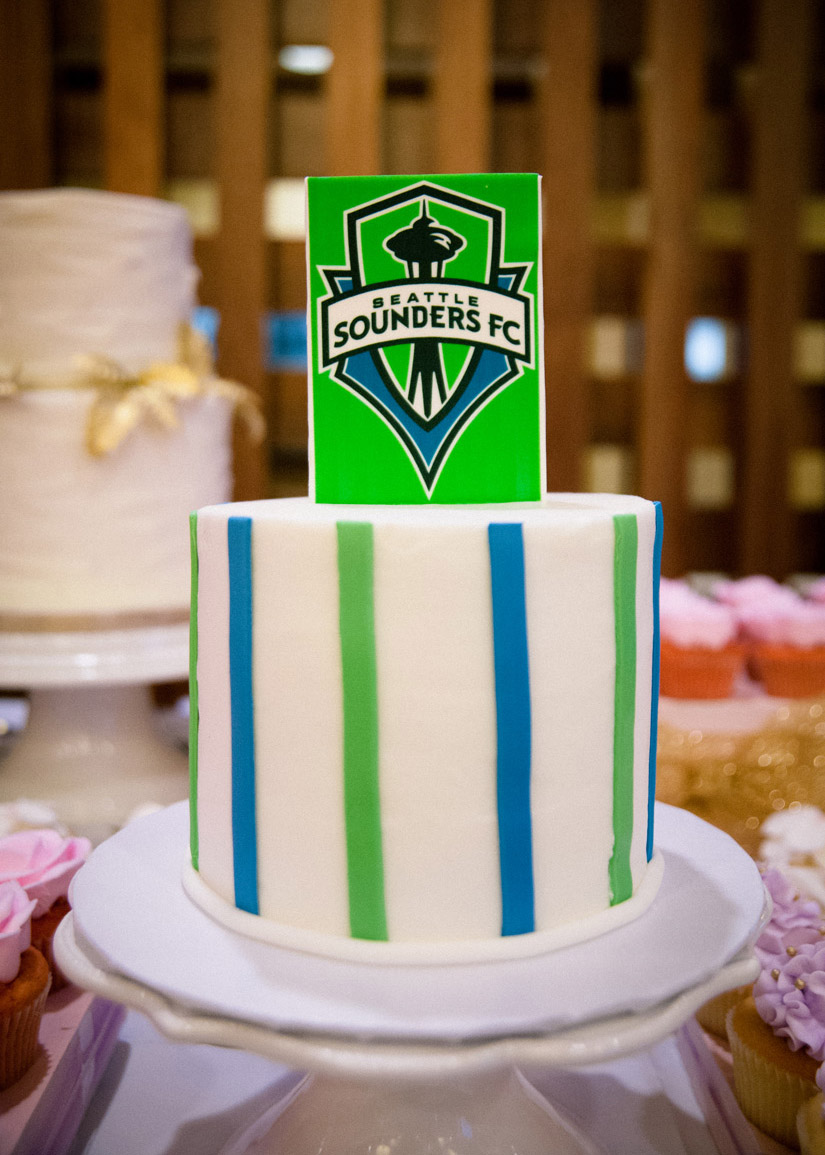 Seattle Sounders Wedding Cake