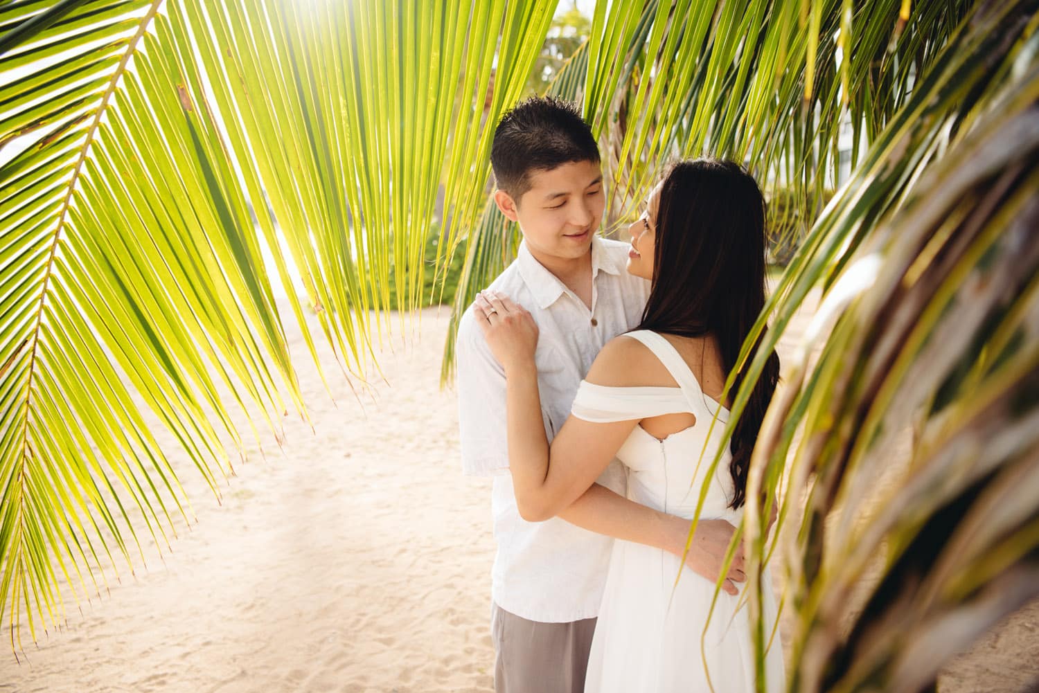Engagement Session, Palm Trees