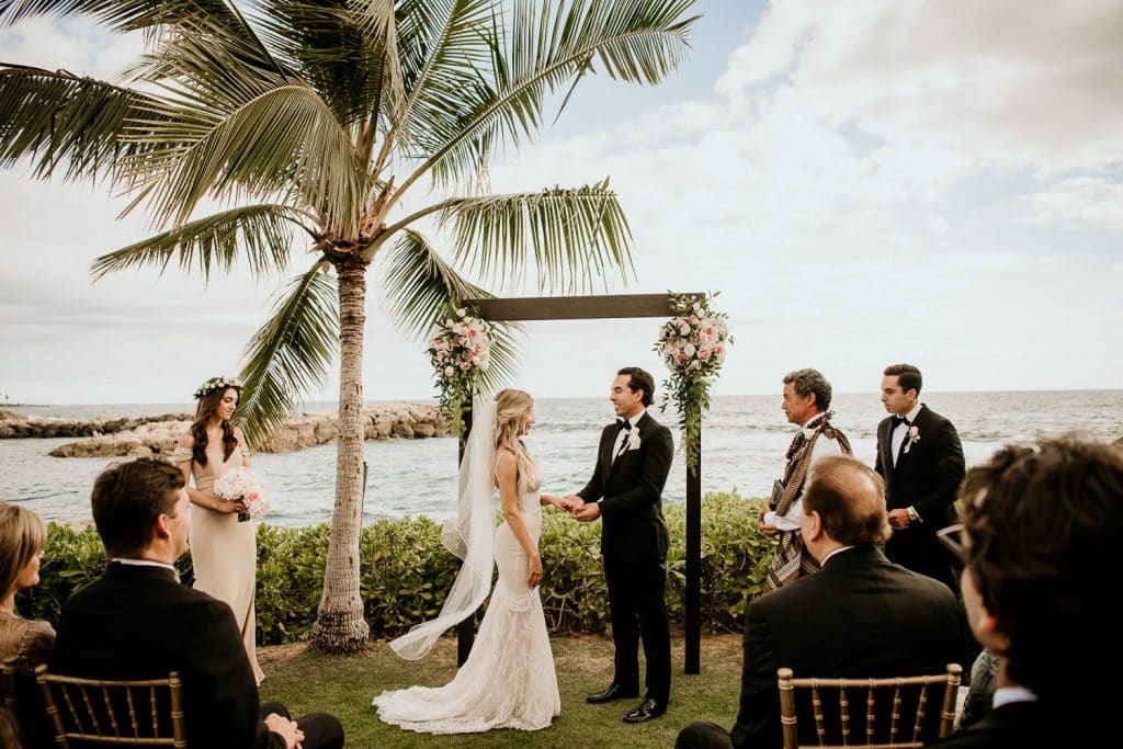 Wedding Ceremony Site Pohaku Point at Four Seasons Hawaii at Koolina