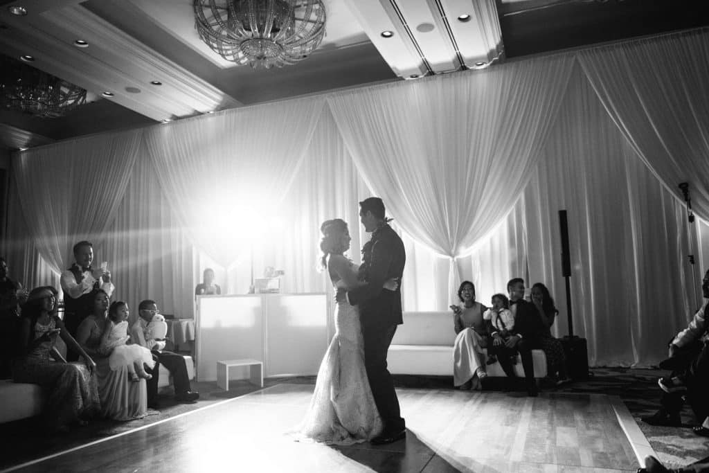 Black and White image of First Dance, DJ Tony So