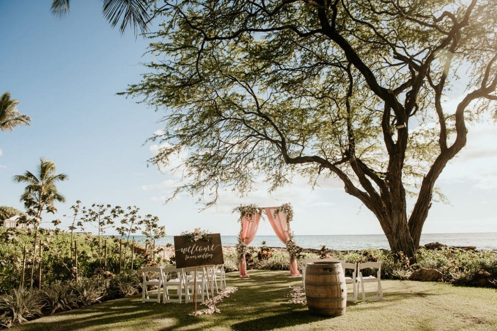 Wedding Ceremony Location at Lanikuhonua Phase 3 adjacent to the Four Seasons Resort Oahu at Koolina