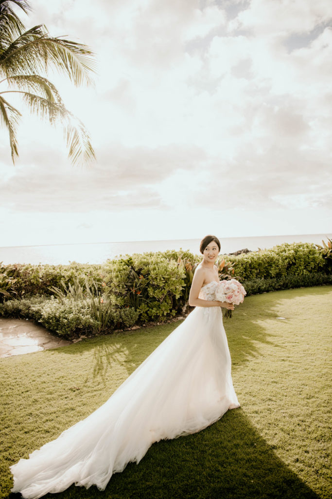 Bridal Portrait Ocean Lawn Four Seasons