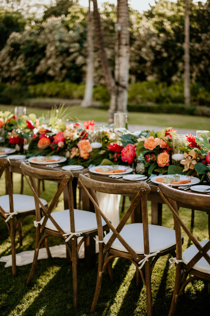 Reception Details at Four Seasons Wedding