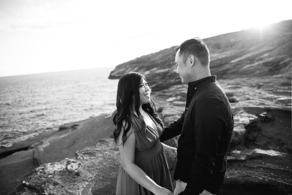 Engagement Session on lava field