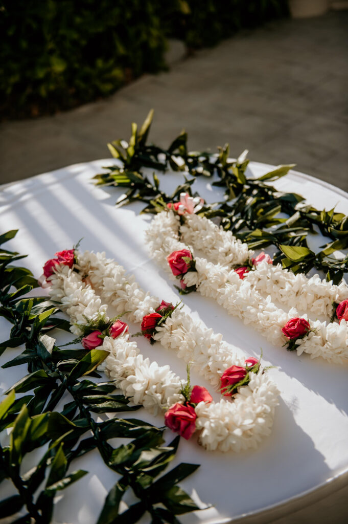 Hawaiian Wedding Leis.
